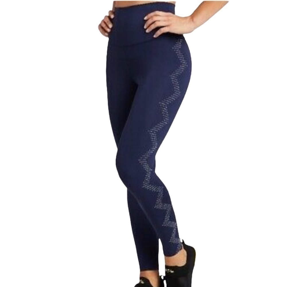 Beach Riot x SoulCycle Chevron Studded High Waisted Leggings Size S